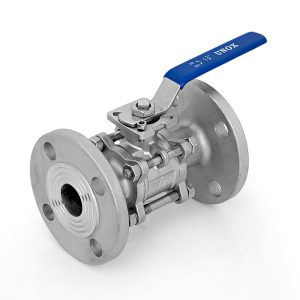 Three Piece Overhead Flanged Stainless Flanged Ball Valve